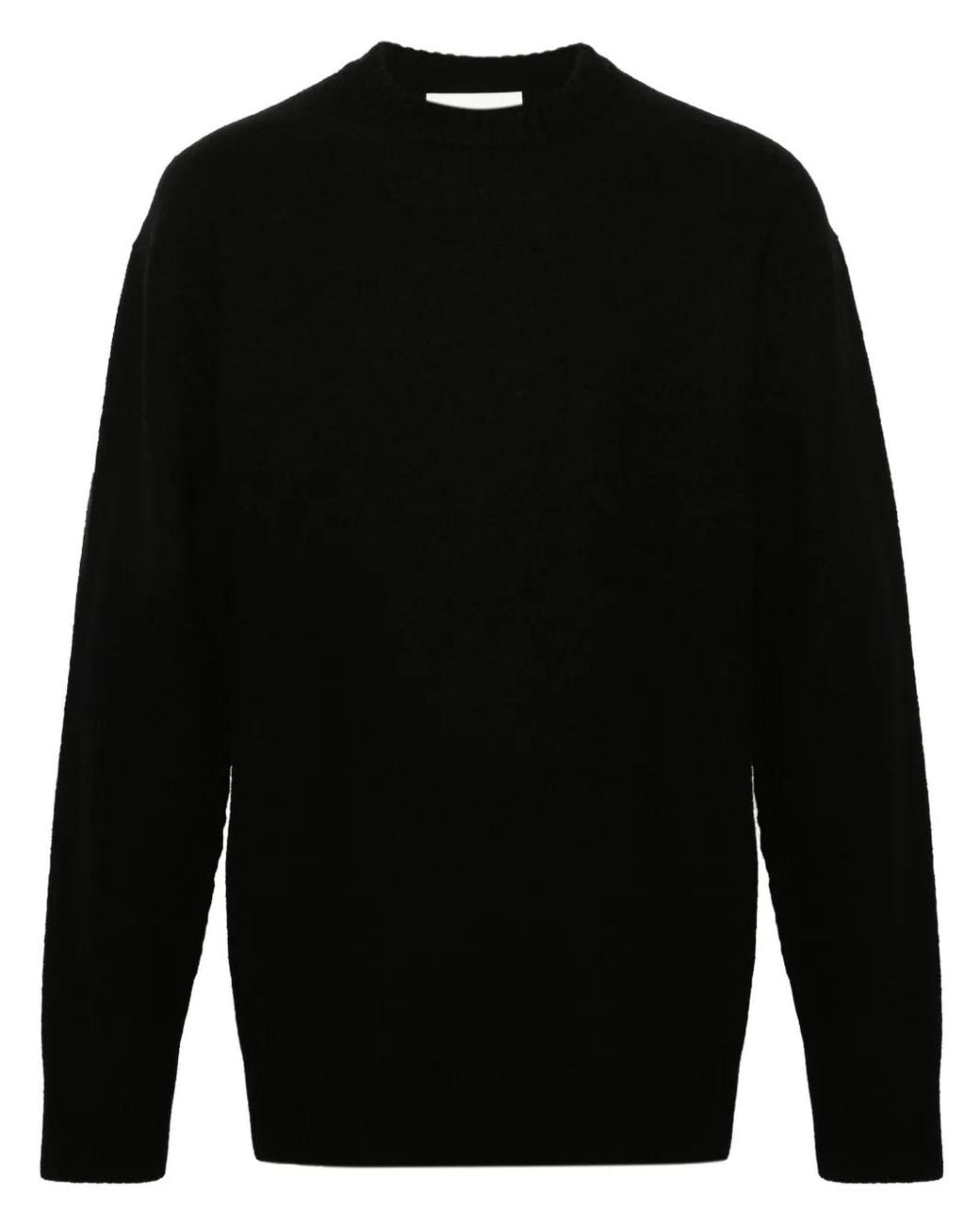 Jil Sander Black Logo Sweater for men