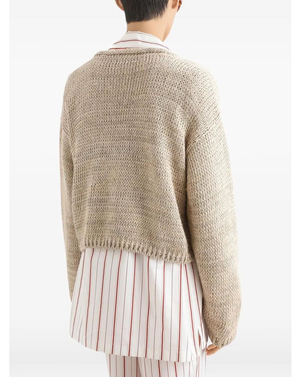 Dolce & Gabbana White Pocket Button Cardigan for men
