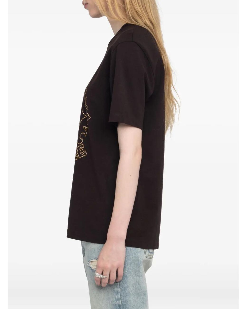 Zadig & Voltaire Black Graphic-Print T-Shirt