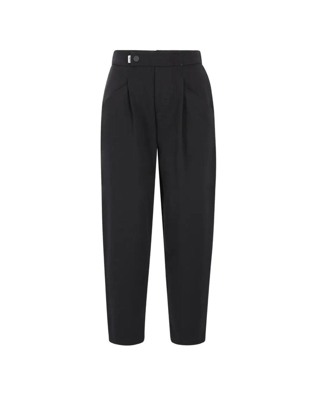PNTS Black Jino Pleated Trousers