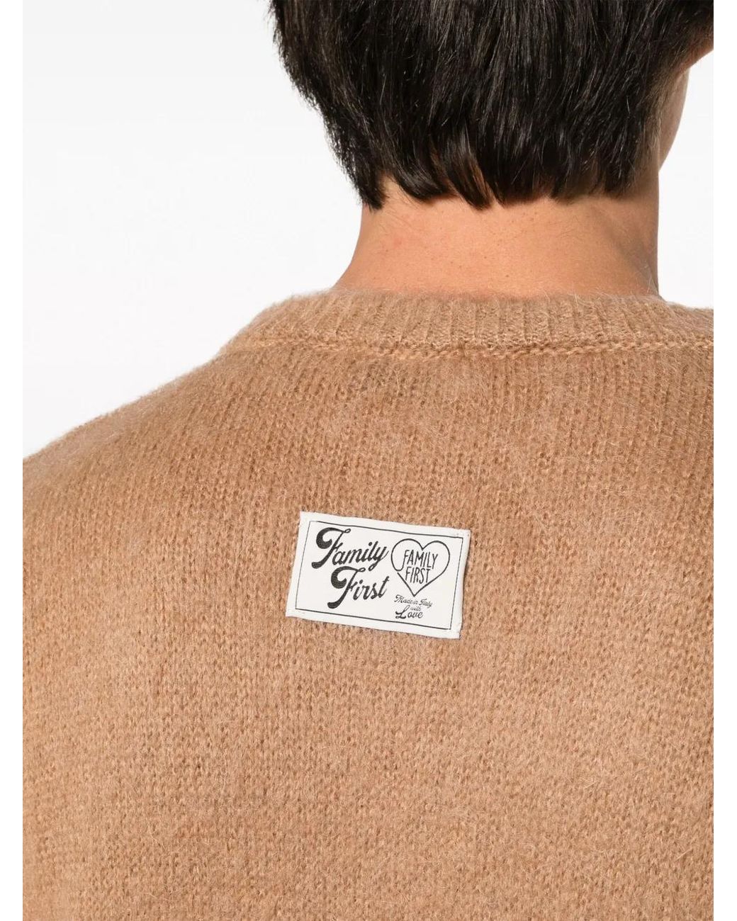 FAMILY FIRST Brown Brushed-Effect Mohair-Blend Jumper for men
