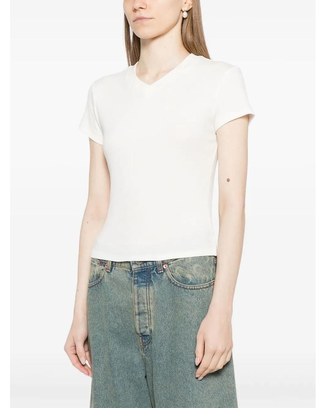 Reformation White Lindie Top