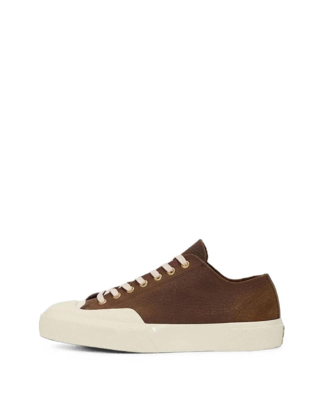 Superga Brown 2432 Works Leather Sneakers for men