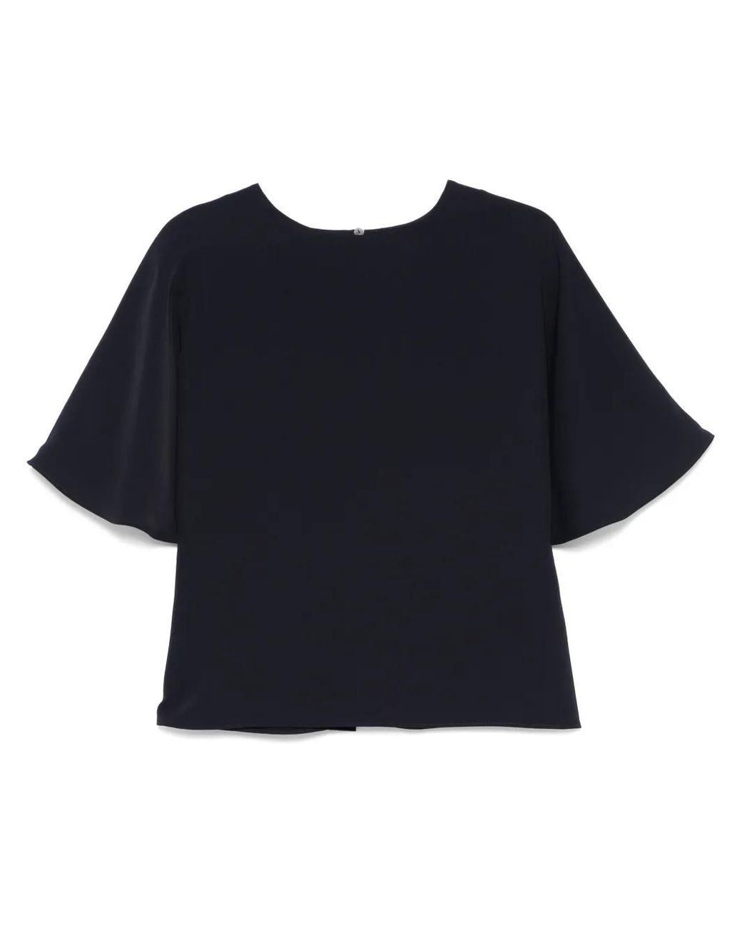 P.A.R.O.S.H. Blue Draped-Sleeve Blouse