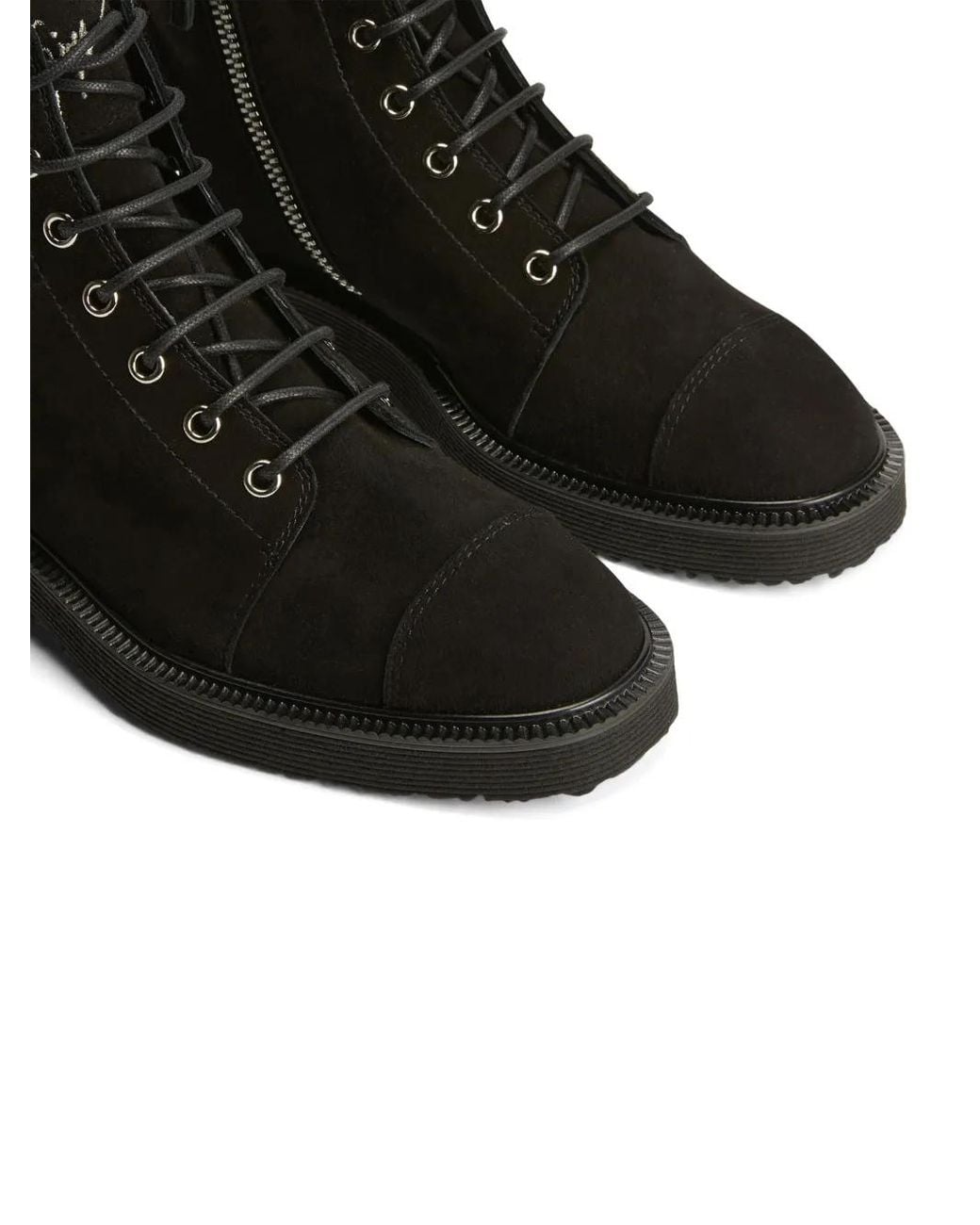 Giuseppe Zanotti Black Stiefel Mit Schnürung