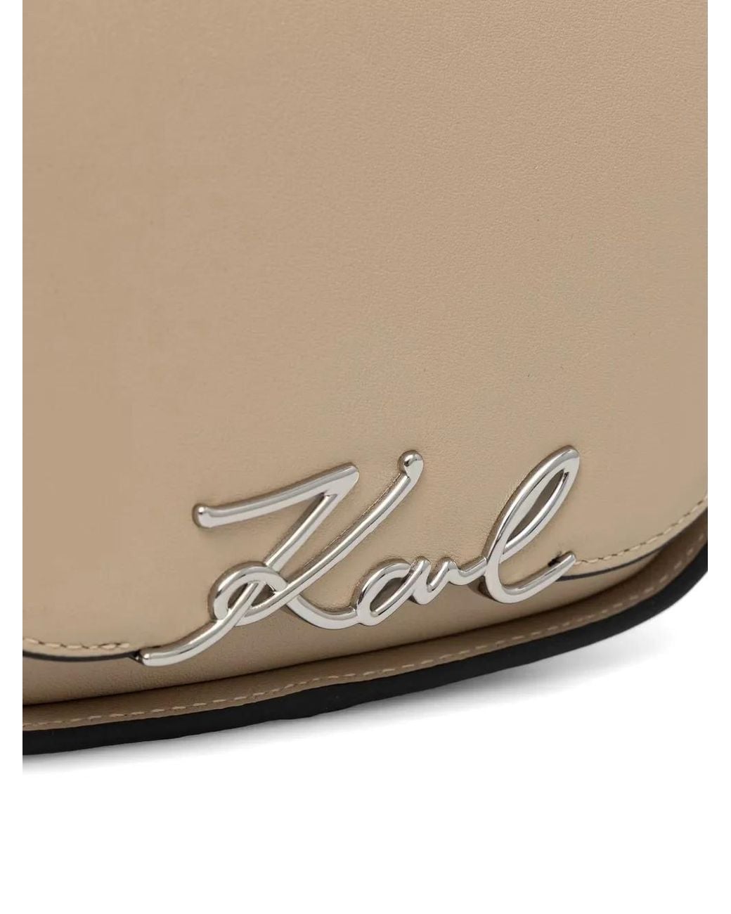 Karl Lagerfeld White Sac Porté Épaule À Bride Ajustable