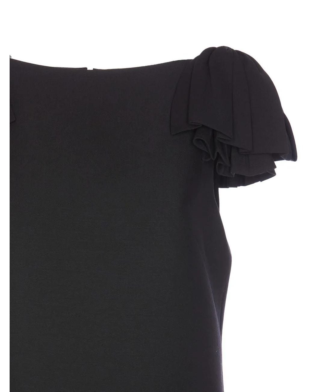 Valentino Garavani Black Crepe Dress