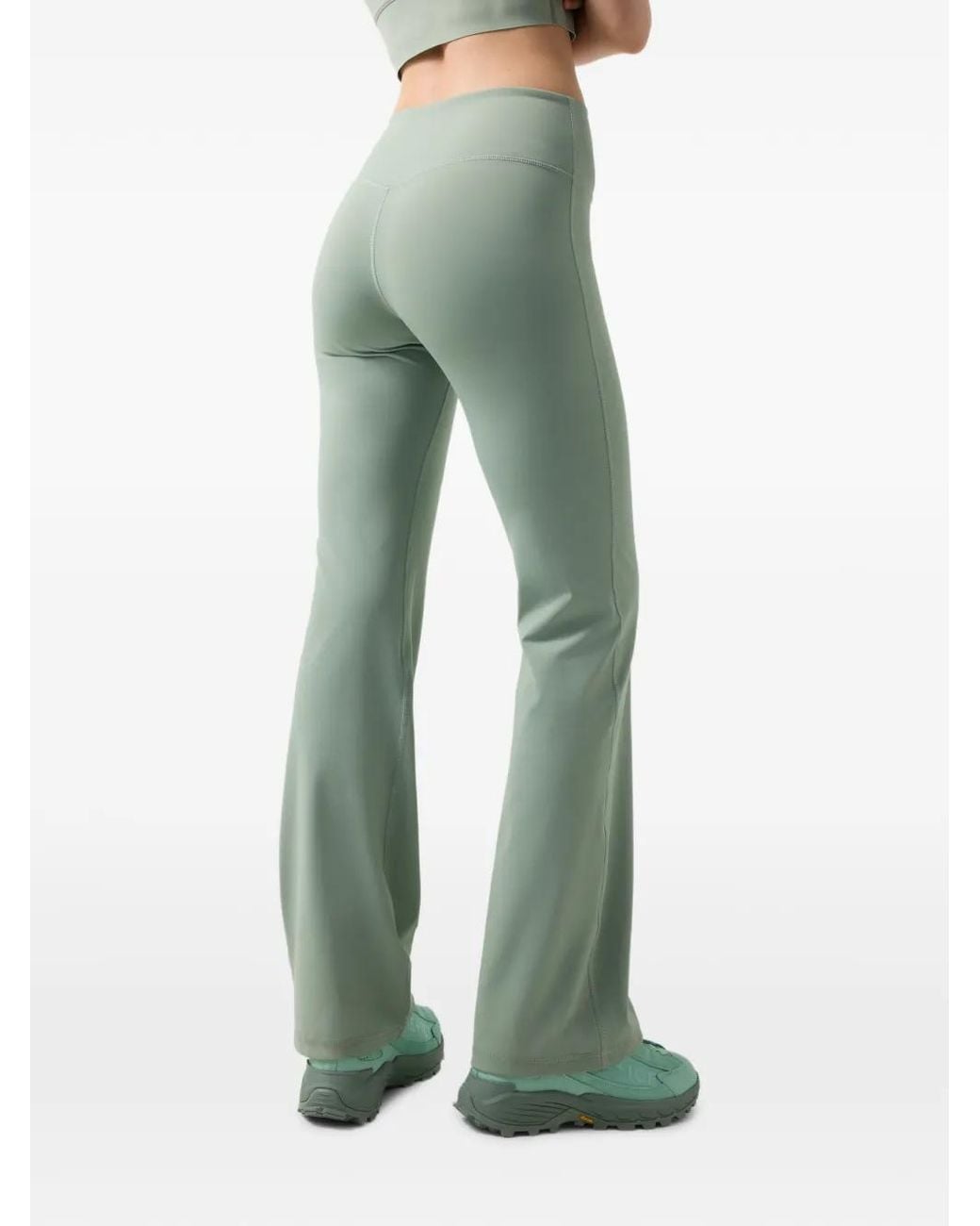 Bogner Fire + Ice Green Lathi Flared-Leg Leggings