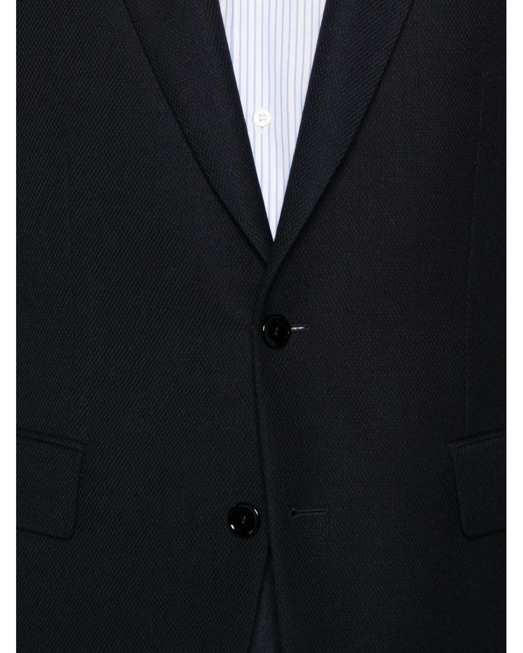 Fursac Black Buttoned Blazer for men