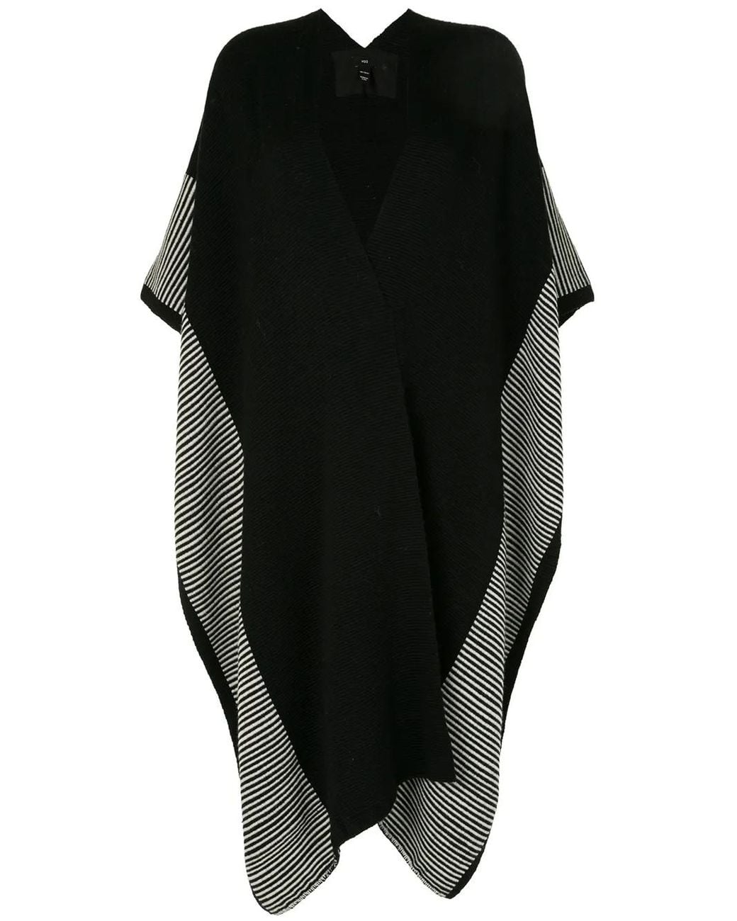 Voz Black Striped Edge Long Duster