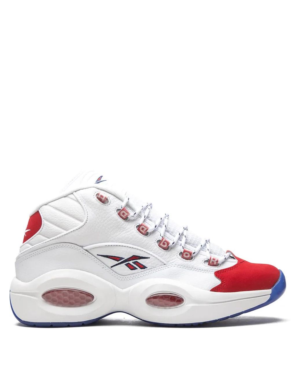 Reebok White Question Mid Sneakers