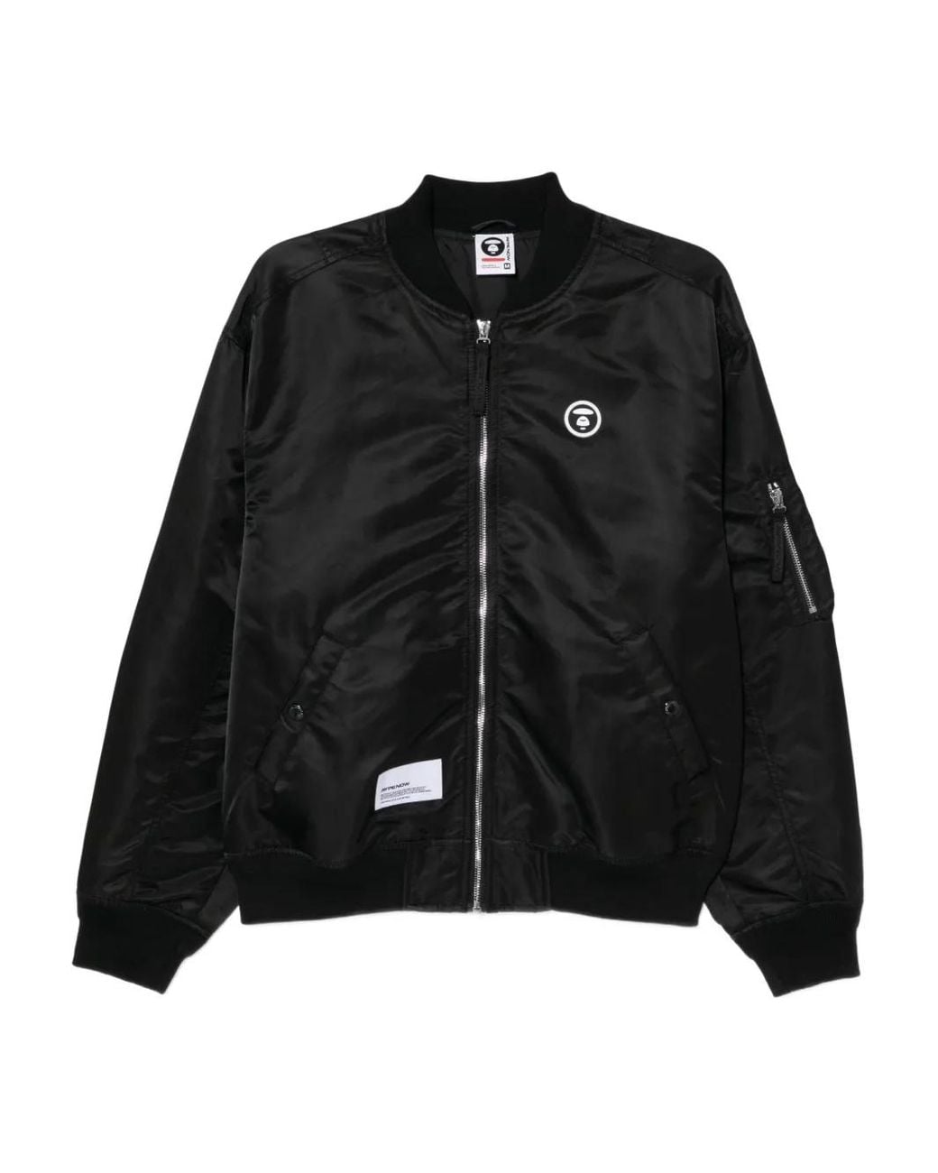 Aape By A Bathing Ape Black Logo Bomber Jacket for men