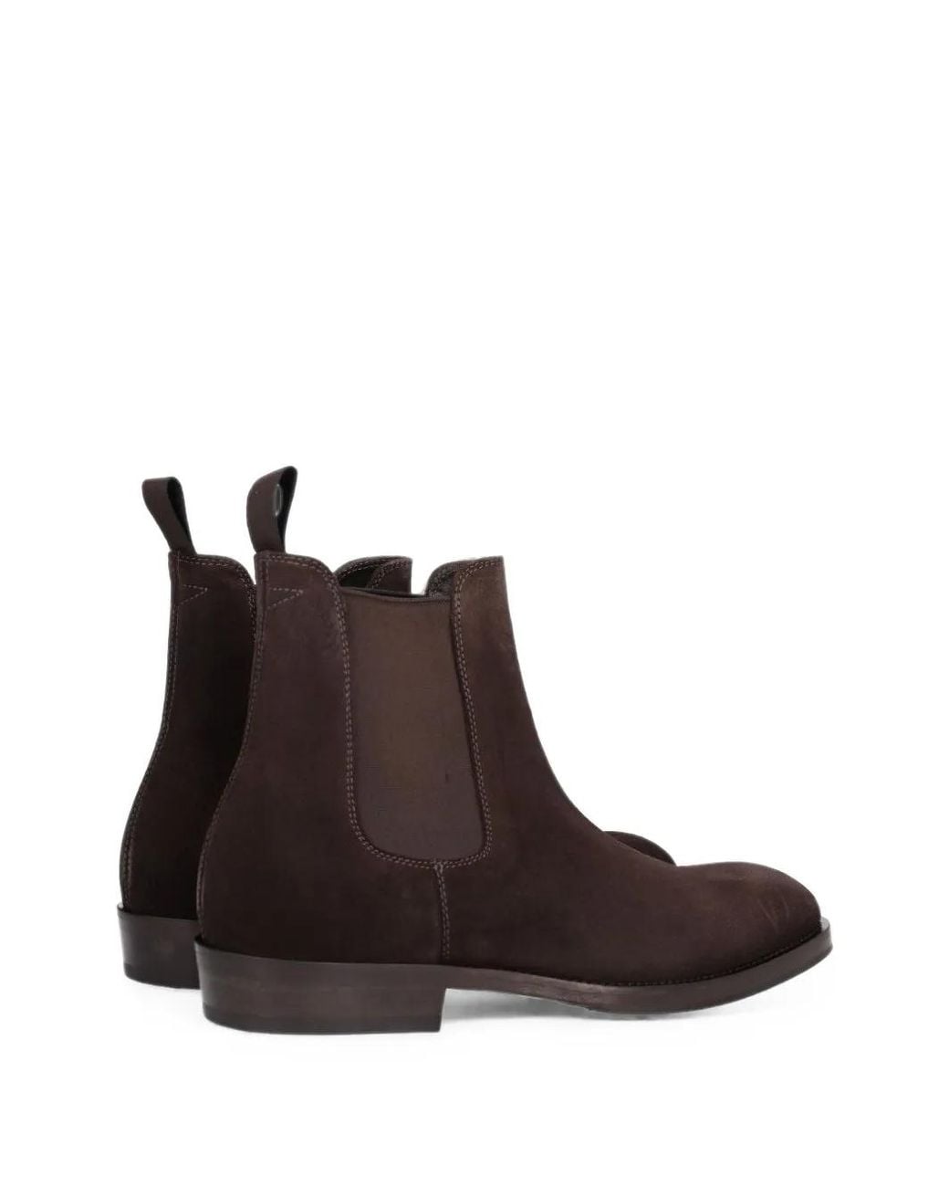 Al Duca D'aosta Brown Suede Chelsea Boots for men