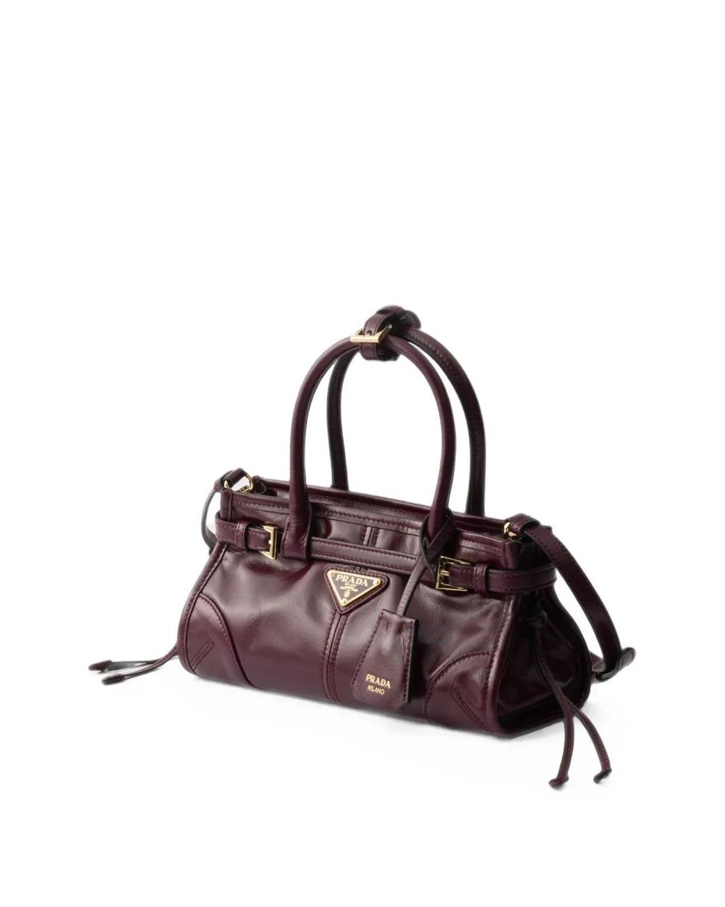 Prada Purple Bonnie Leather Mini-Bag