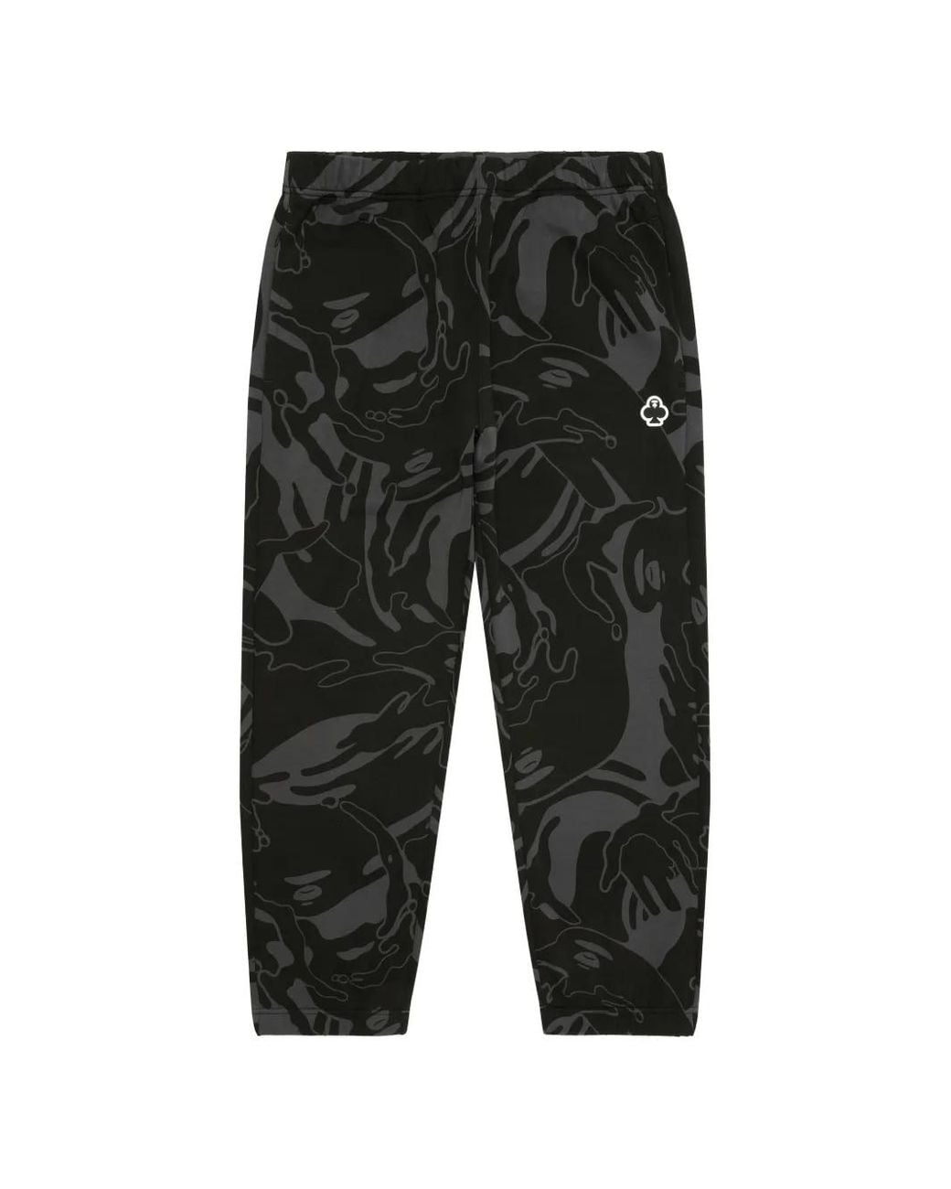 Aape By A Bathing Ape Black Moonface Camo Track Pants for men