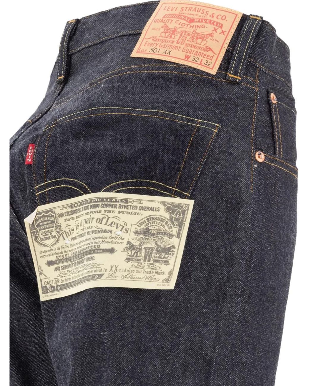 Levi's Blue Logo-Patch Jeans for men