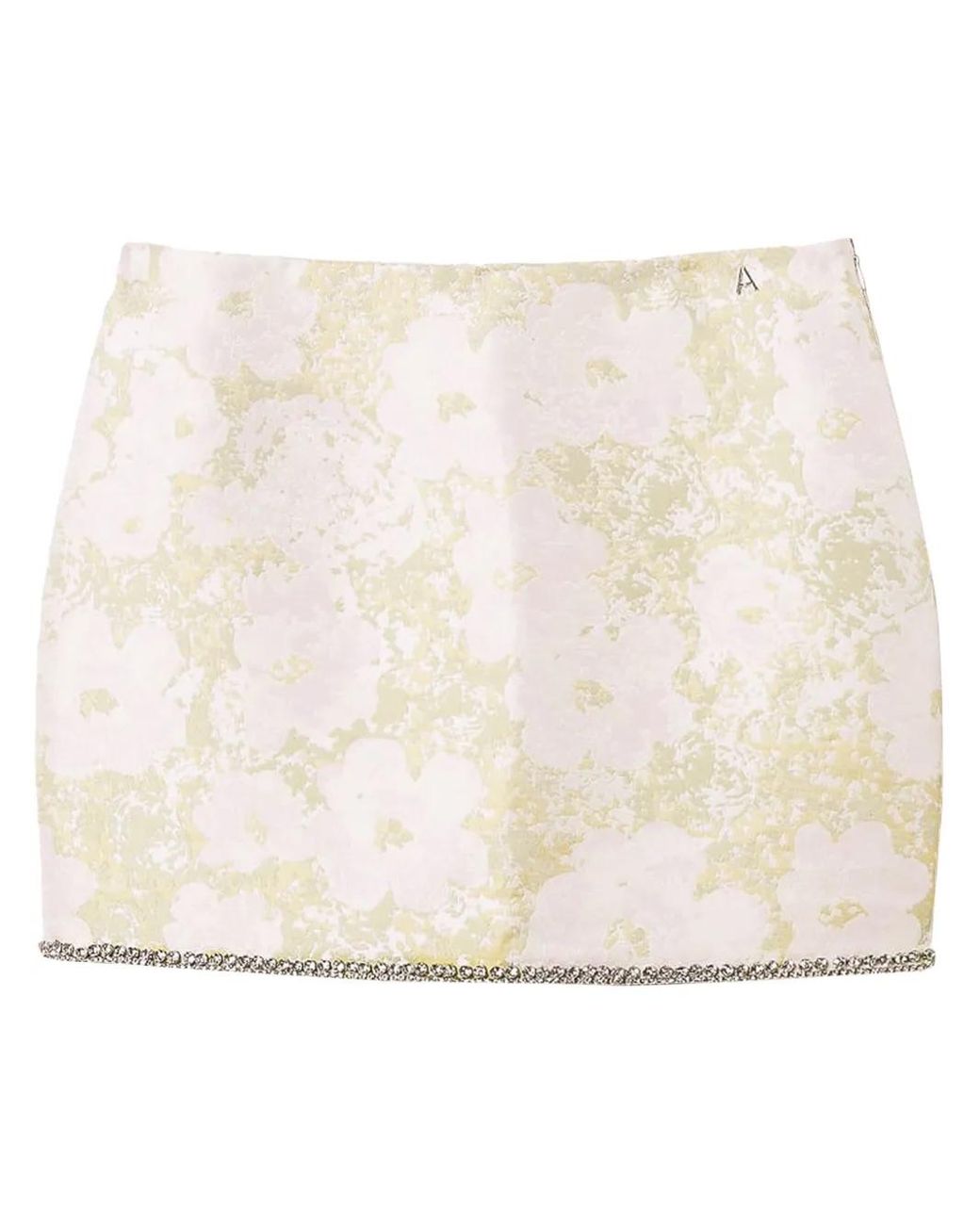 Twinset Natural Jacquard Mini Skirt