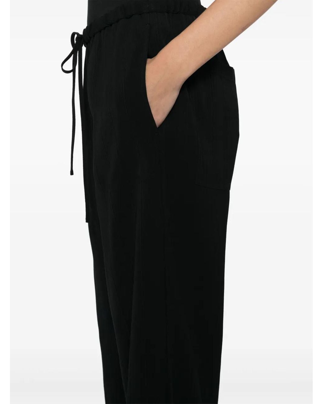 Totême Black Wide-Leg Trousers