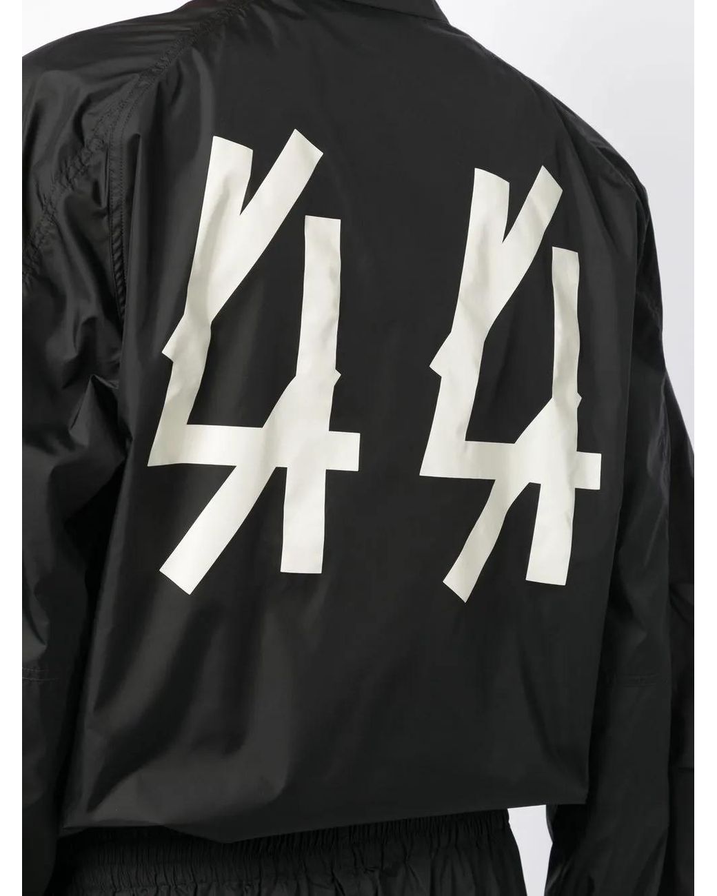 44 Label Group Black Logo-Print Bomber Jacket for men