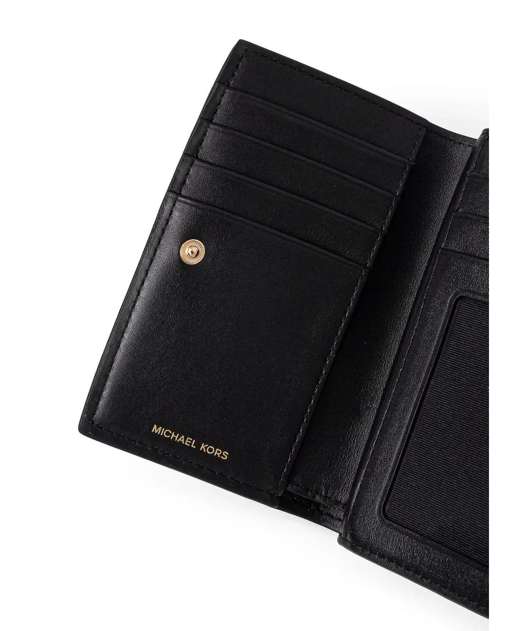 MICHAEL Michael Kors Black Bryant Medium Pebbled Leather Wallet