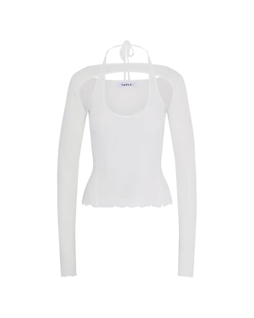 Top Harness Con Aberturas SRVC Studio de color White