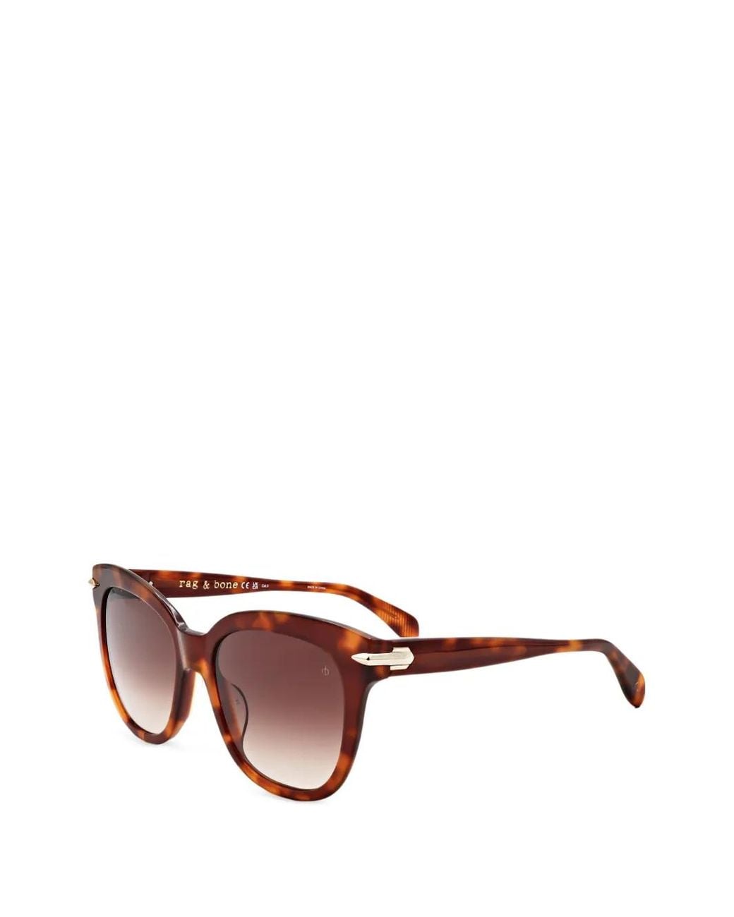 Rag & Bone Brown Havana Cat-Eye Sunglasses