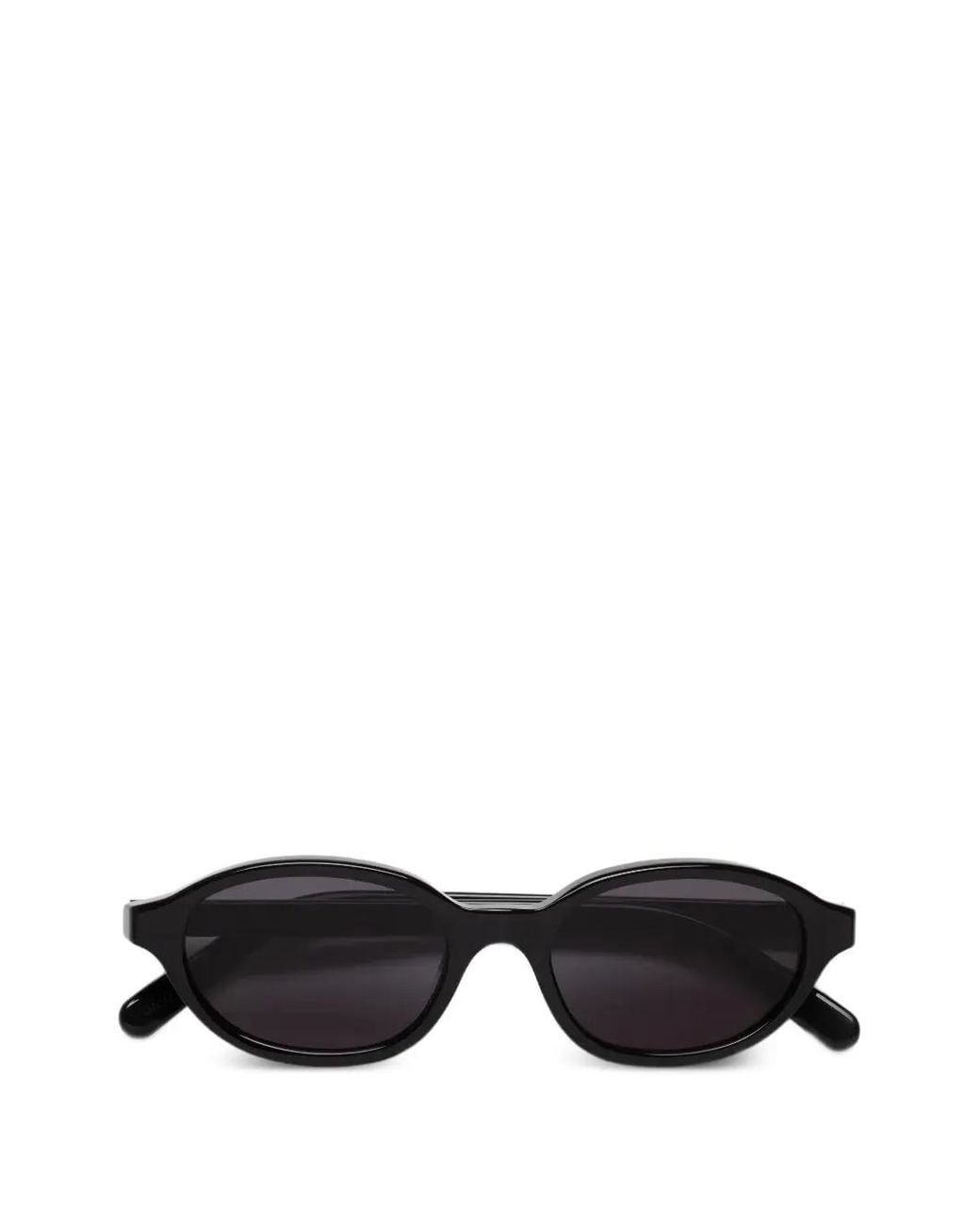 MM6 by Maison Margiela Black Oval-Frame Sunglasses