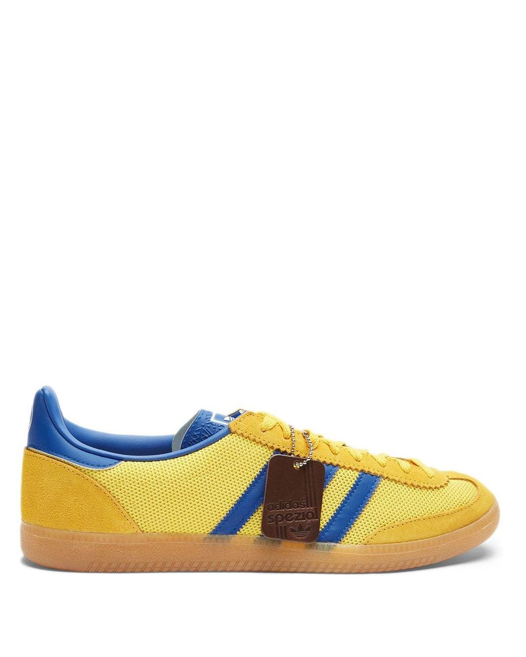 adidas Leather Malmo Net Spzl Sneakers in Yellow for Men | Lyst