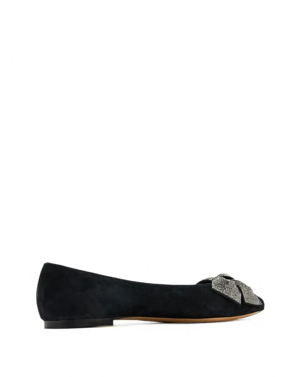 House Of Ballerinas Black Victoire Crystal-Embellished Ballet Flats