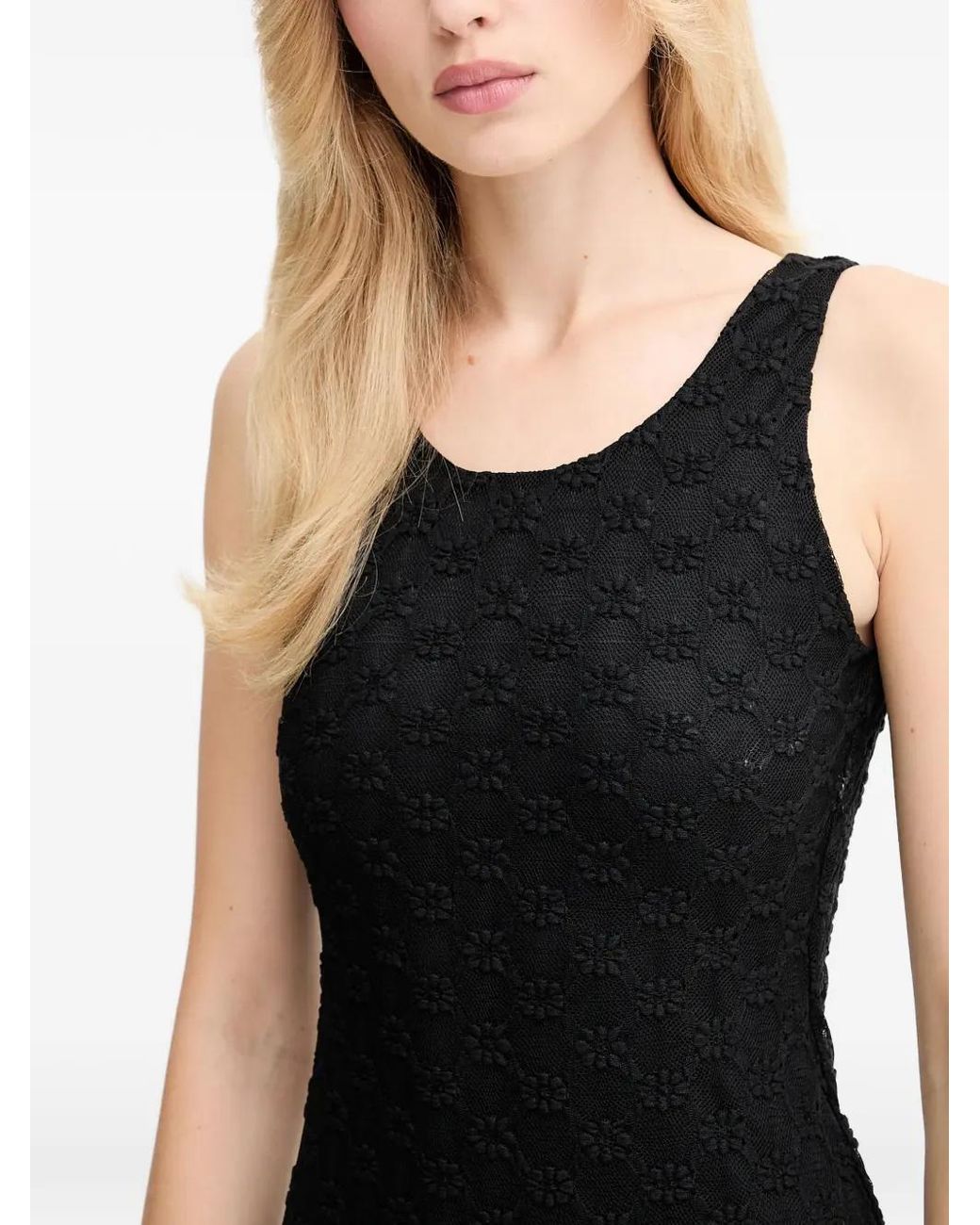 Bardot Black Floral-Pattern Midi Dress