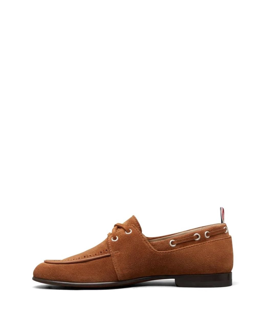 Thom Browne Brown Chaussures Bateau À Détails Richelieus