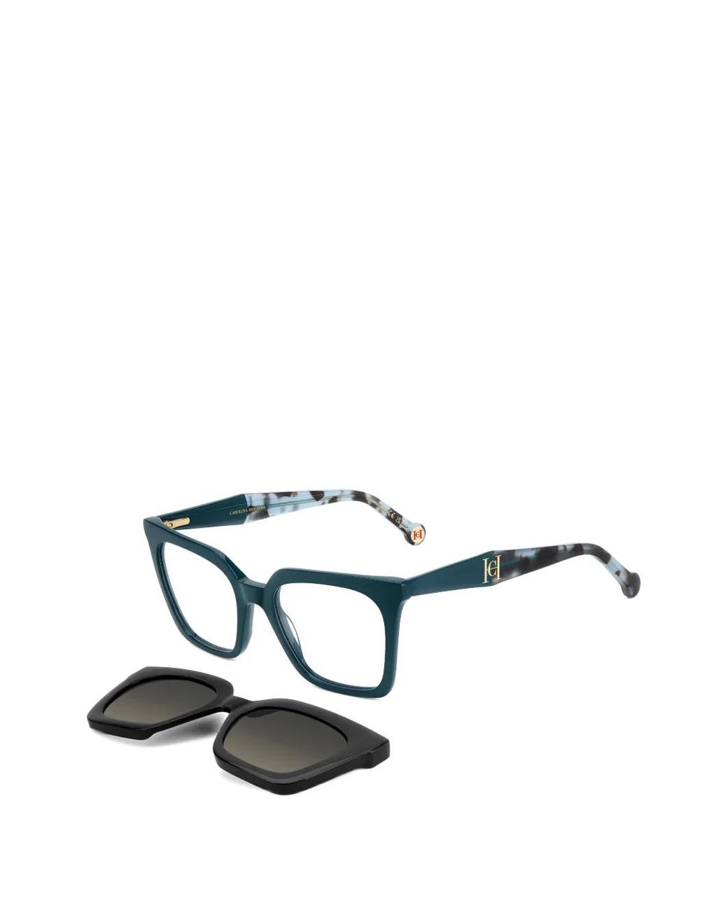 Carolina Herrera Black Square-Frame Glasses