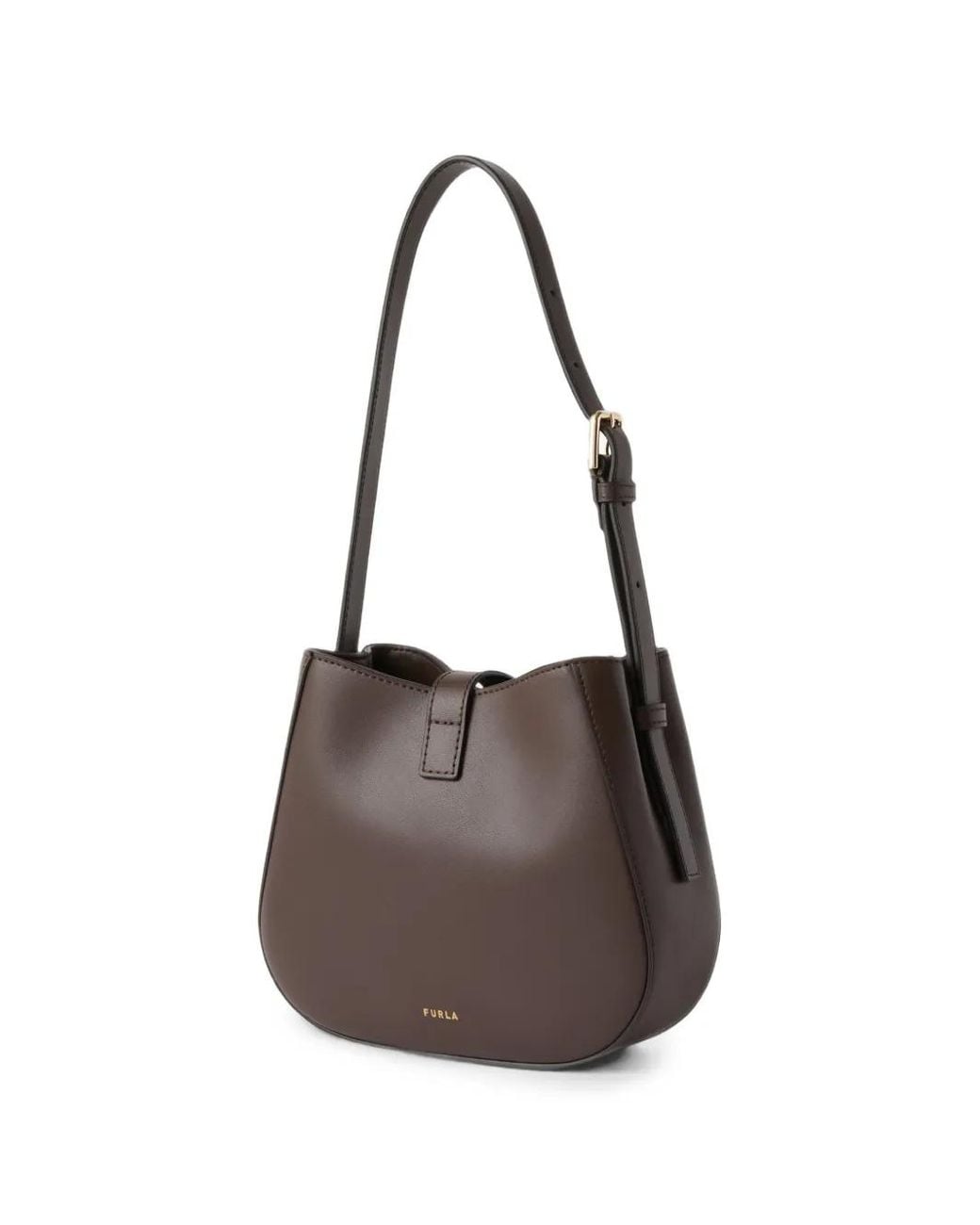 Furla White Dora Bucket Bag