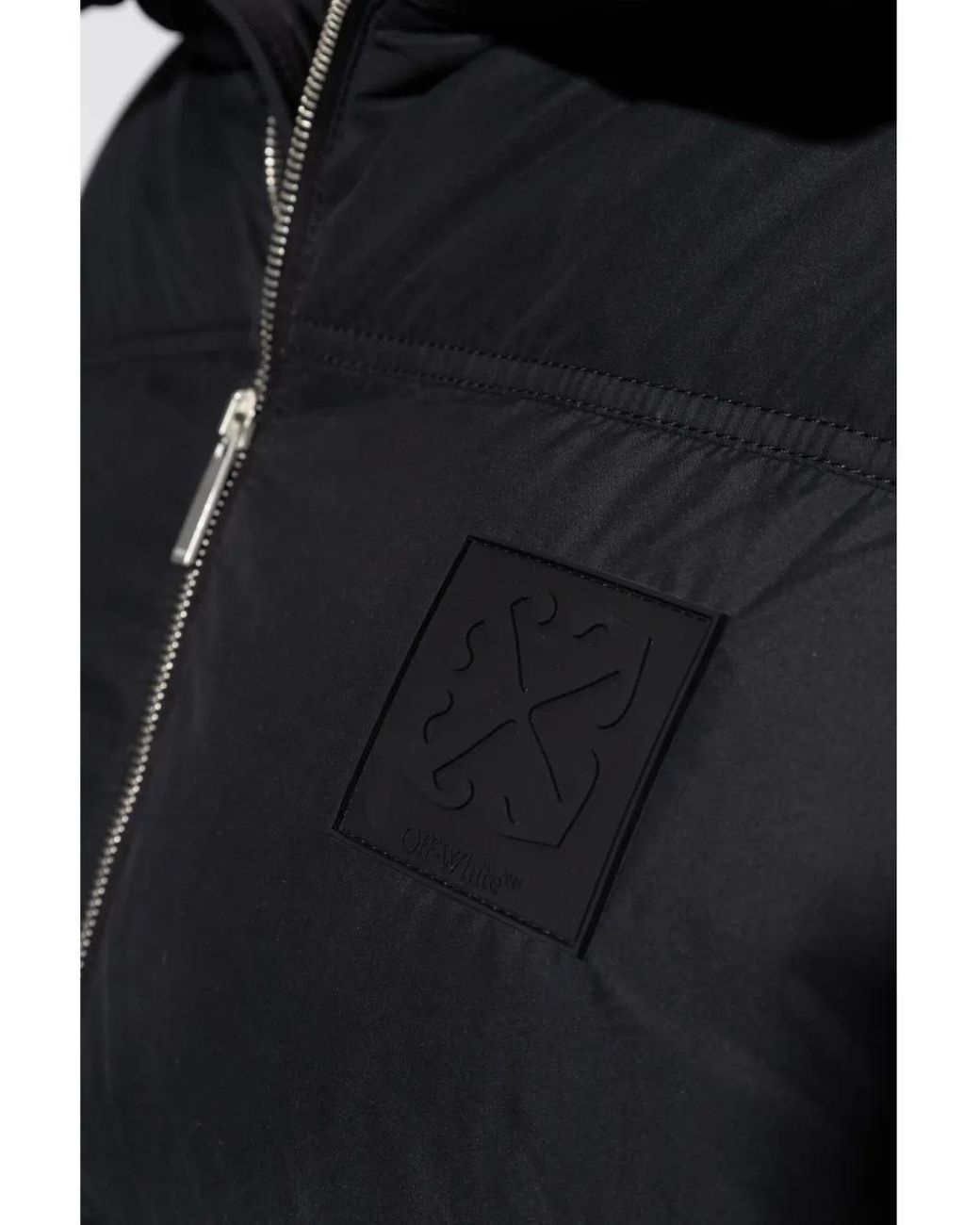 Off-White c/o Virgil Abloh Blue Off- Patch Arr Down Puffer for men