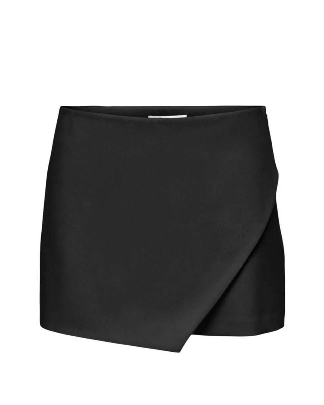 ONLY Black Wrap-Front Asymmetric Skorts