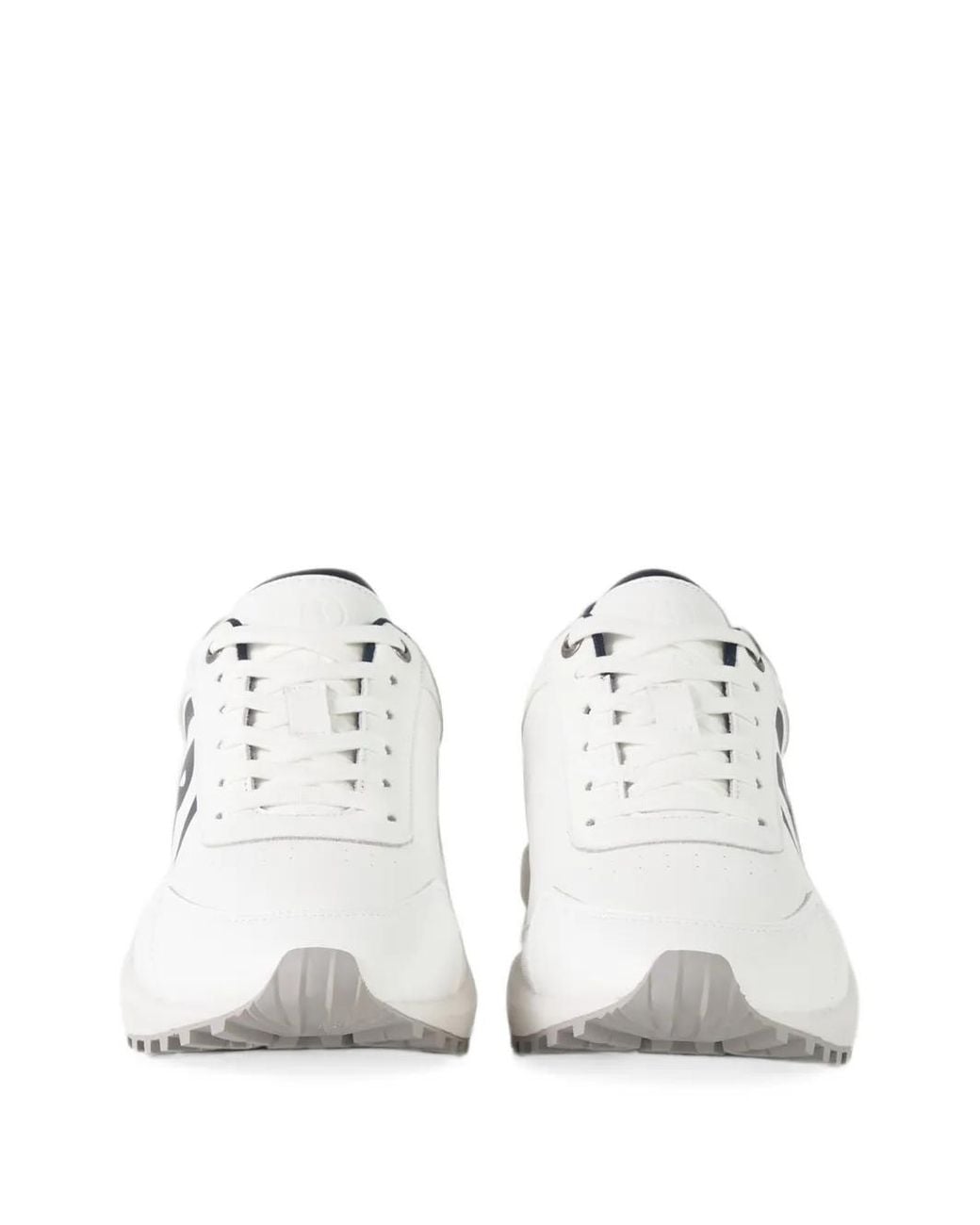 Bogner White Sport Golf Logo-Print Leather Sneakers for men