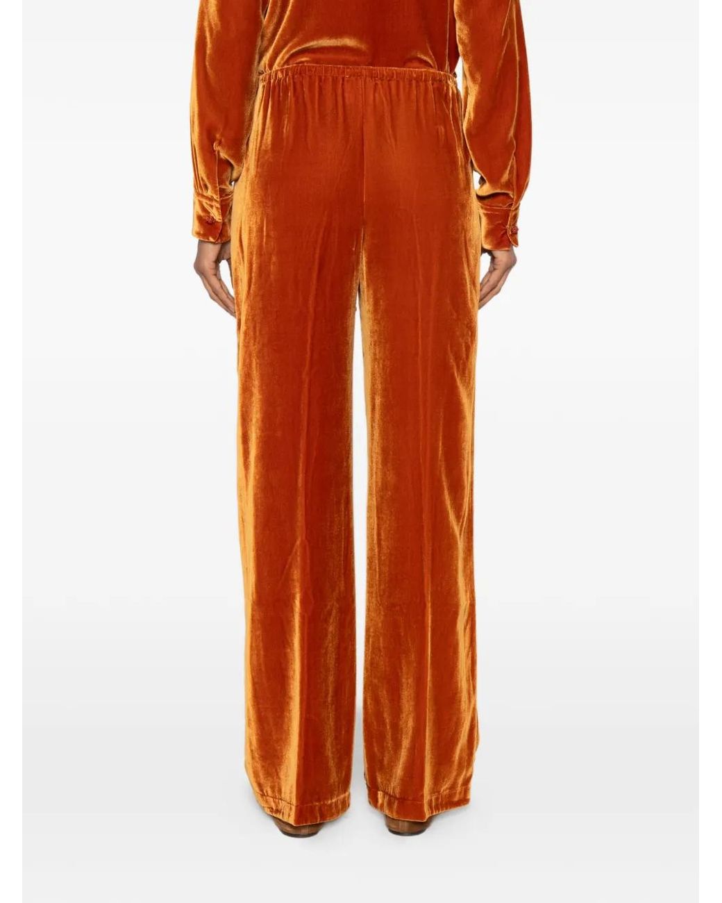 Forte_forte Brown Velvet Drawstring Trousers