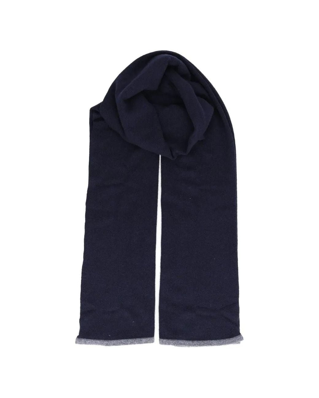 Fedeli Blue Knitted Scarf for men