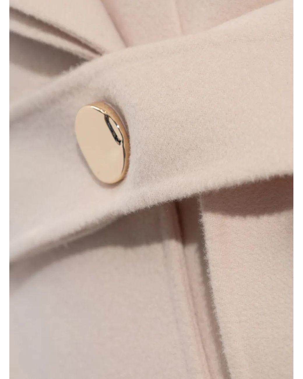 Sportmax White Spsbosso Belted Sleeveless Coat