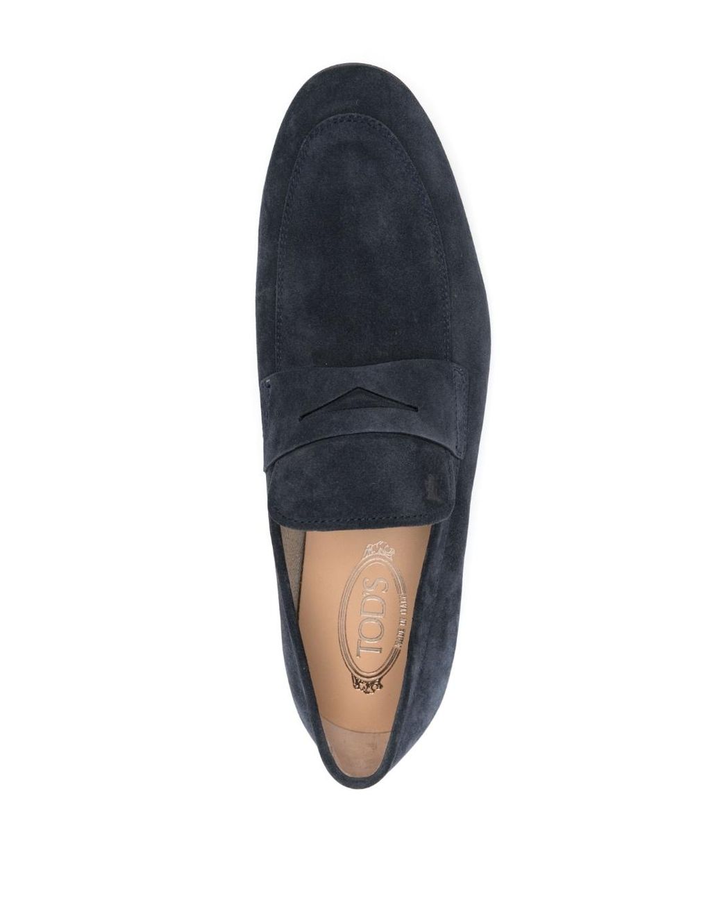 Tod's Suede Slip-on Loafers Blue Men | Lyst