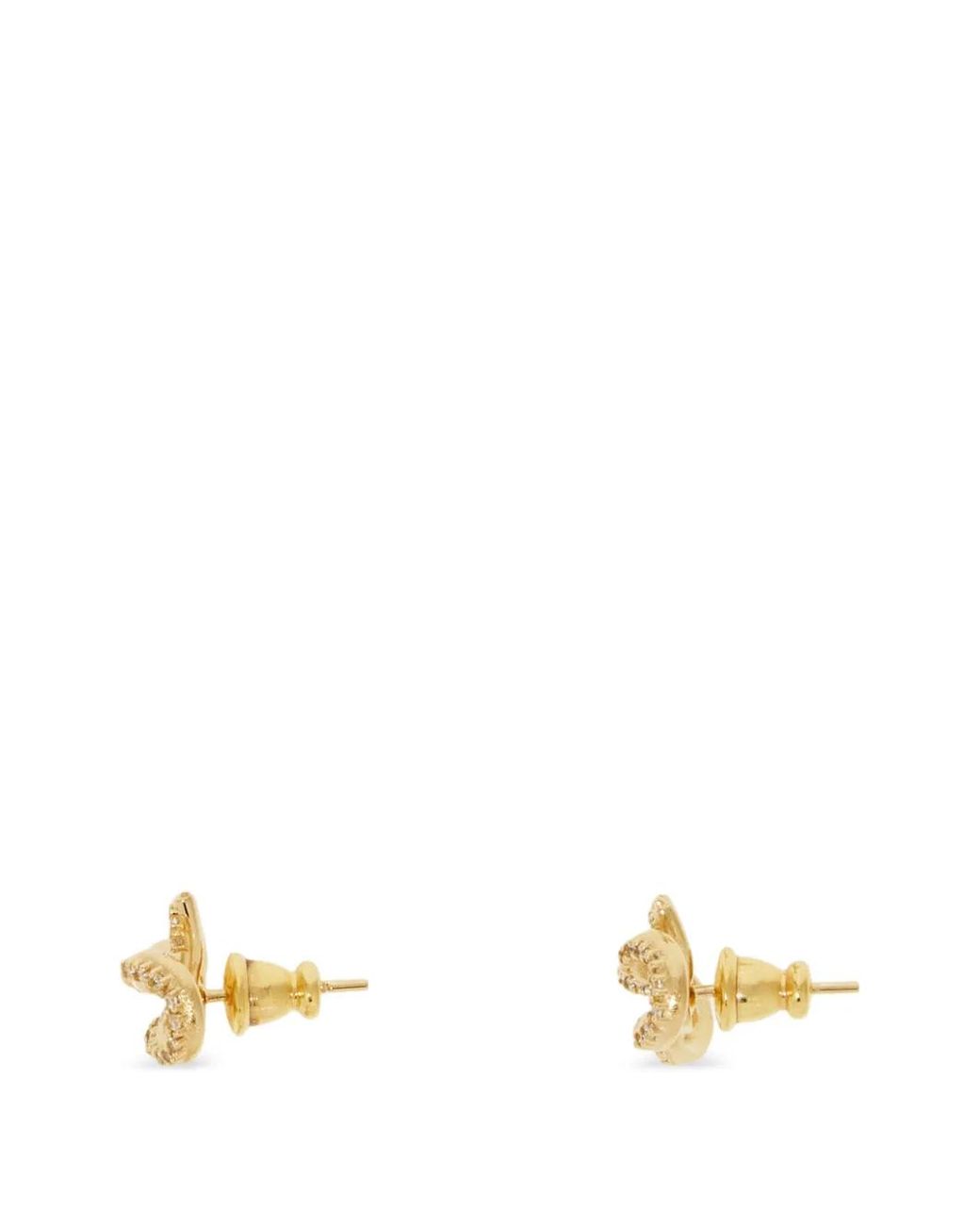 Ferragamo Metallic Vara Bow Earrings