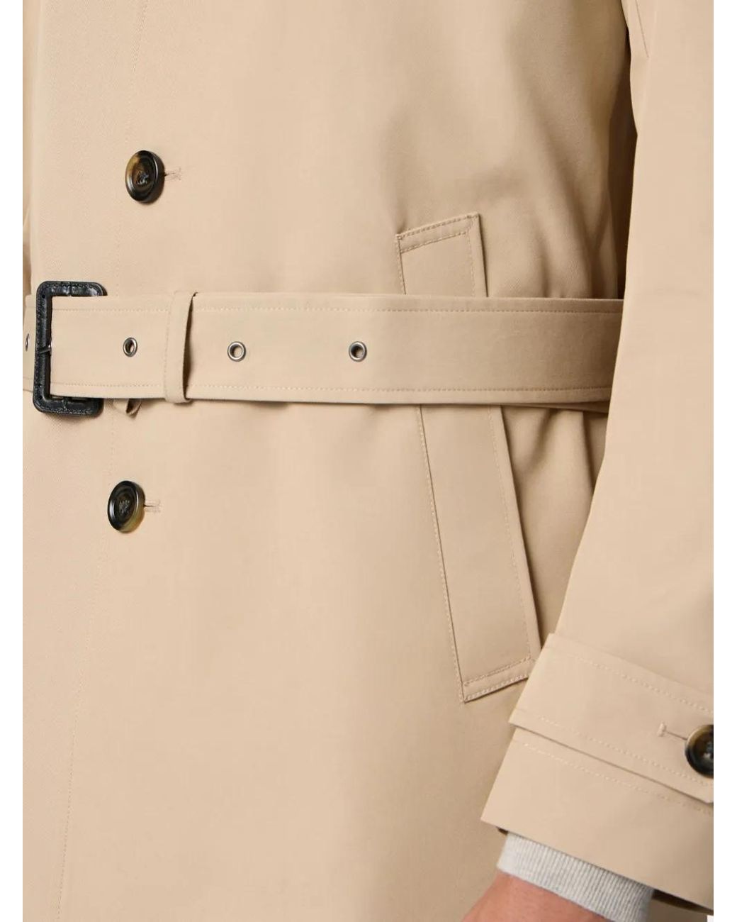 Brooks Brothers Natural Belted Trench Coat for men