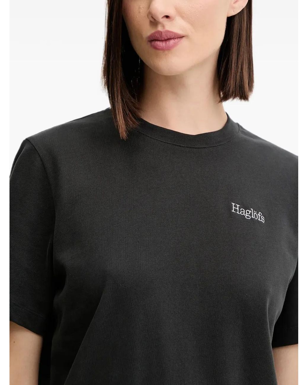 Haglöfs Black Crew-Neck T-Shirt