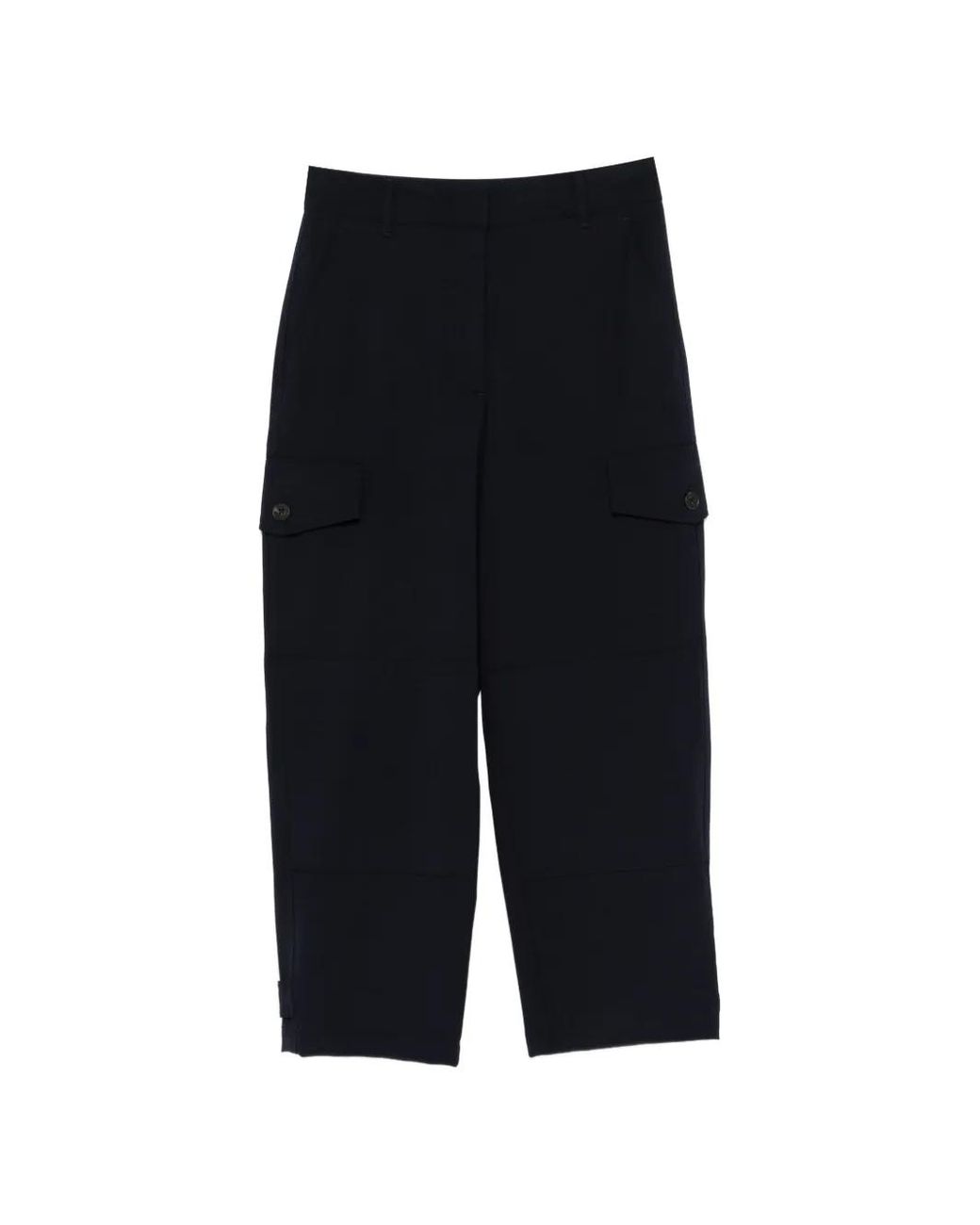 Weekend by Maxmara Blue Pantalon À Poches Cargo