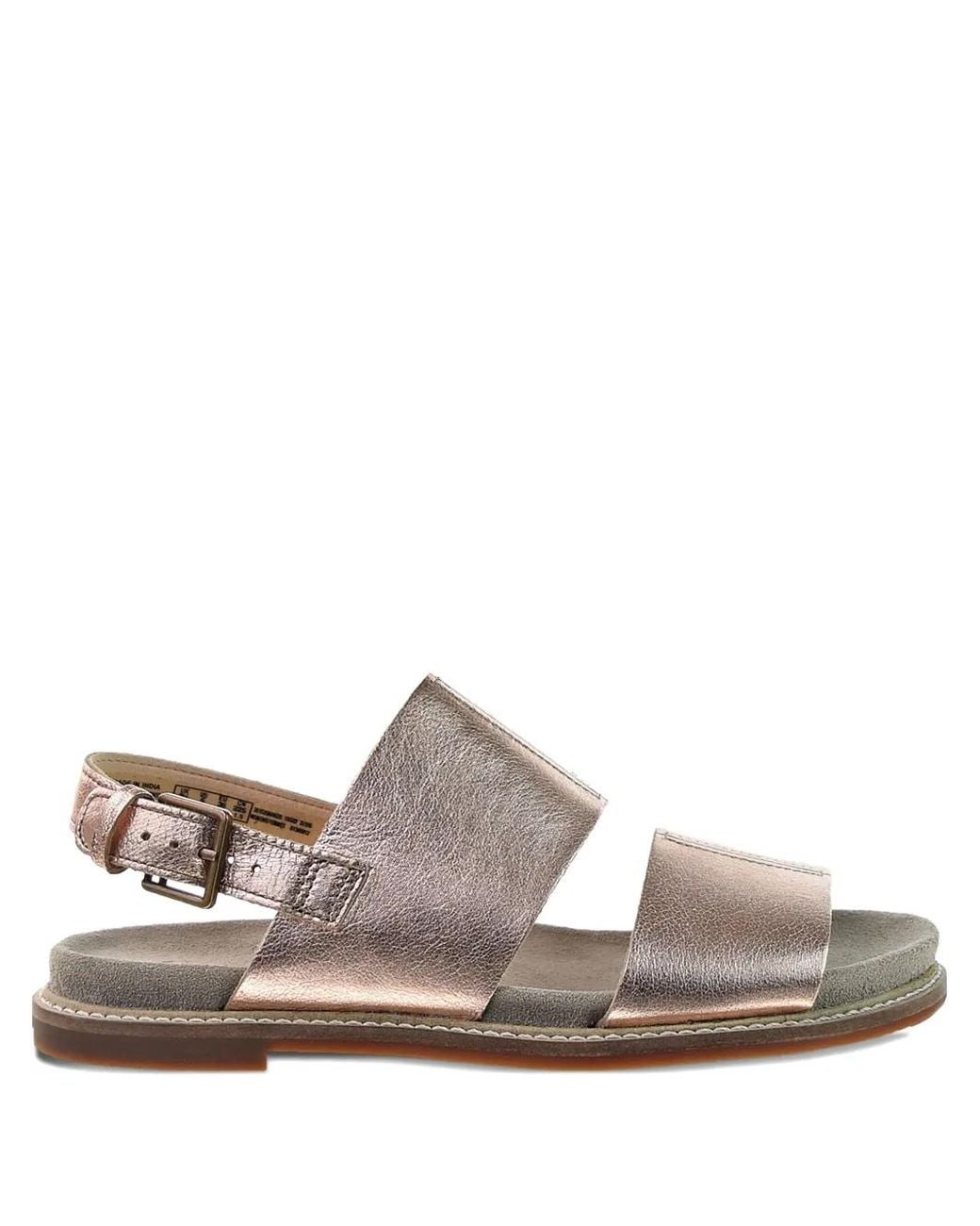 Clarks Brown Corsio Slide Buckle Strap Sandals