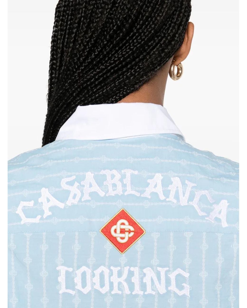 Casablanca Blue Laurel Shirt