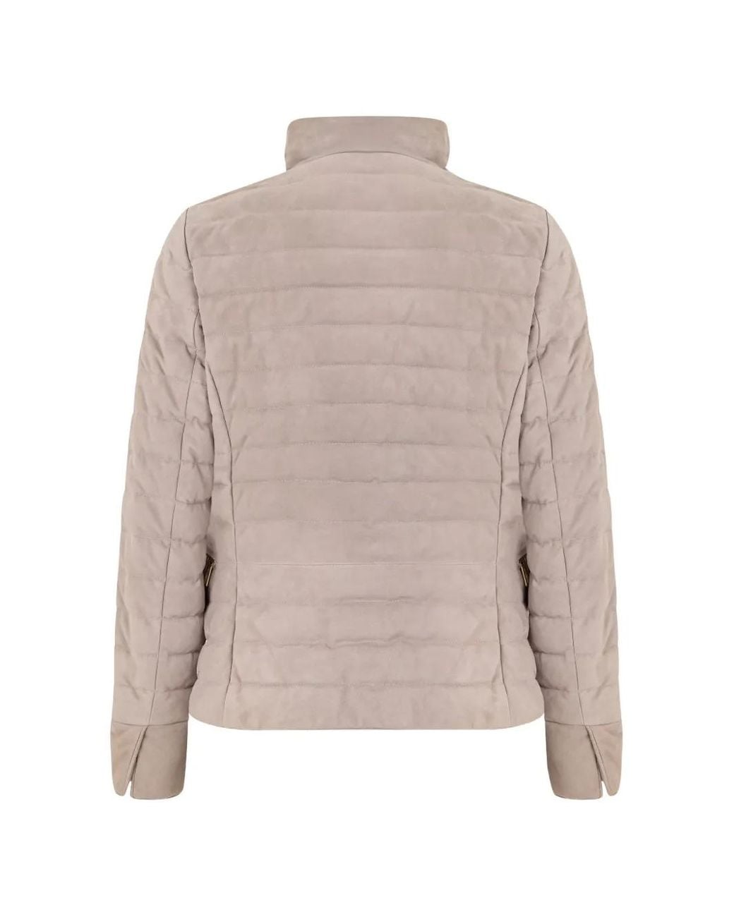 Moorer Natural Aisha-P Quilted High-Neck Jacket