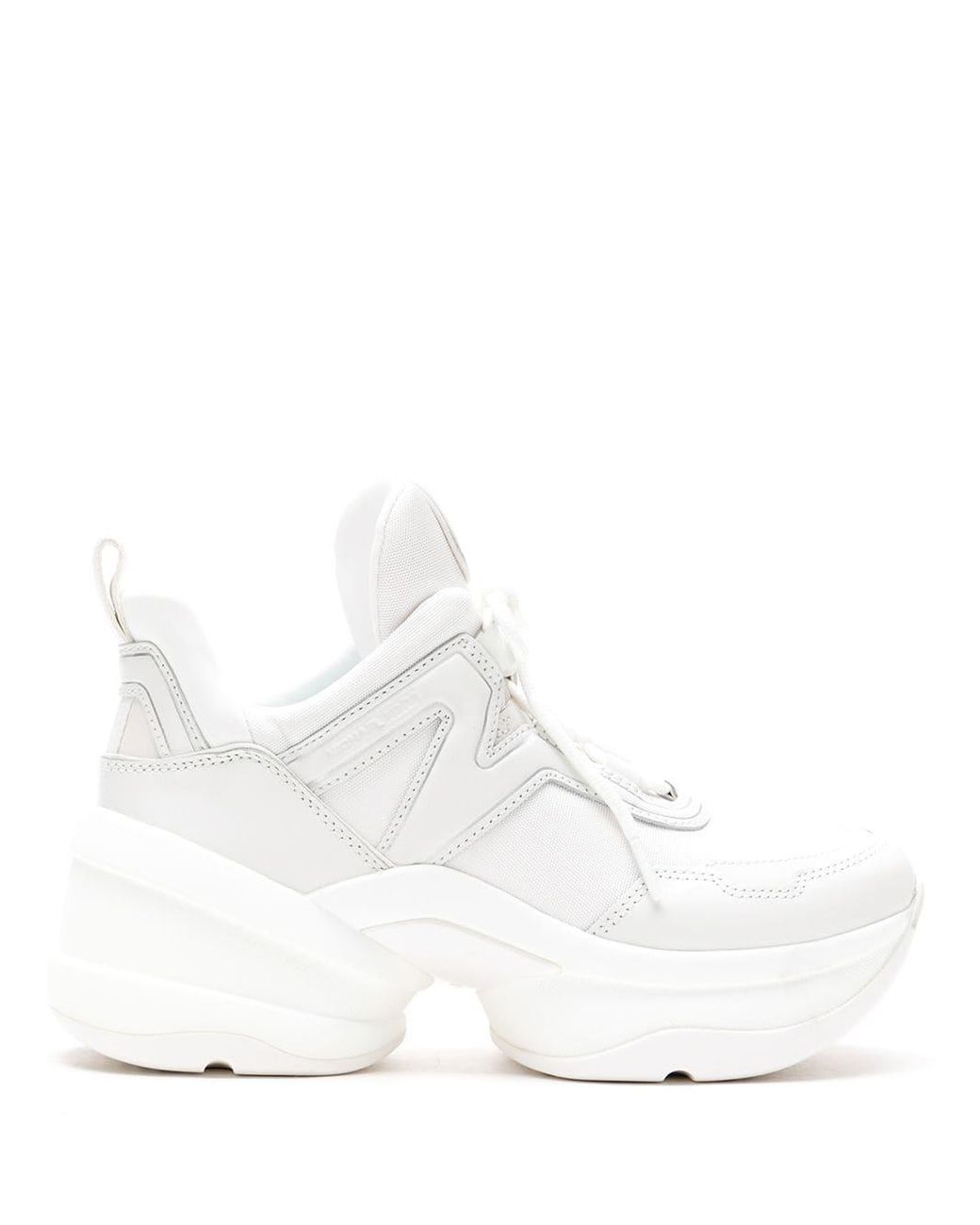 MICHAEL Michael Kors Olympia High-top Sneakers in White | Lyst