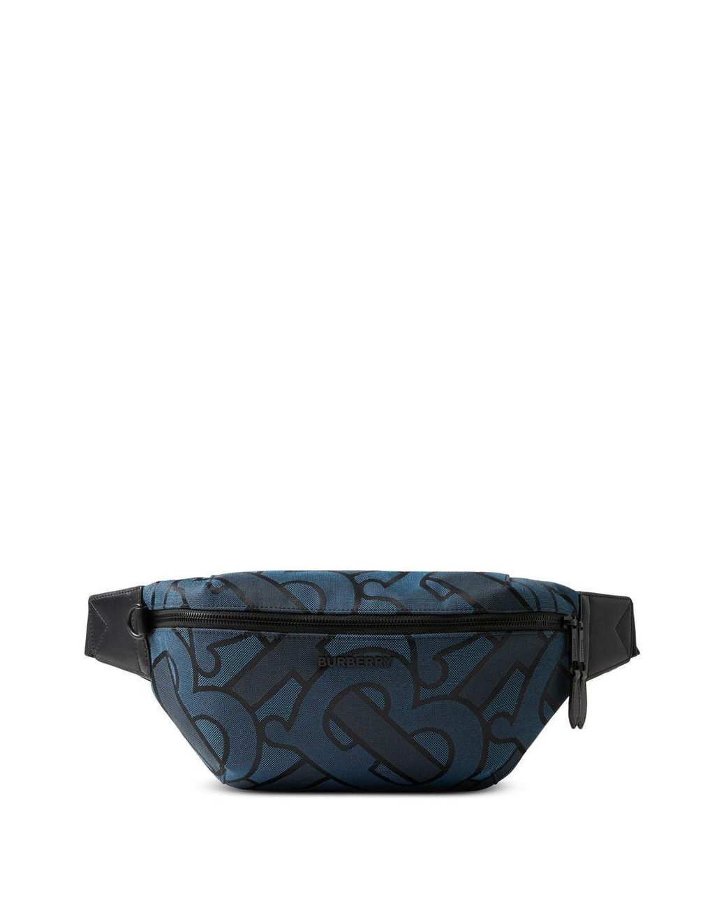 Burberry Sonny Monogram-jacquard Belt Bag in Blue for Men | Lyst