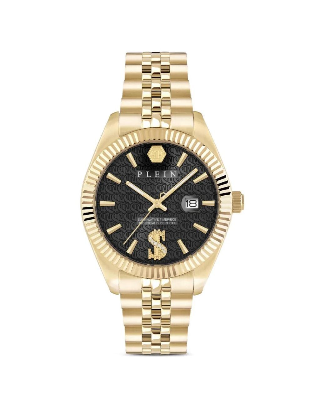 Philipp Plein Metallic Montre Date Superlative 41 Mm for men